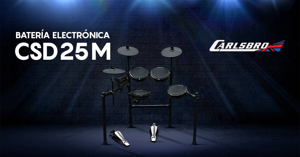 En este momento estás viendo Descubre la Versatilidad y Potencia de la Batería Electrónica Carlsbro CSD25M